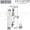 Bristan Hourglass Basin Mixer Waste Tap Spares